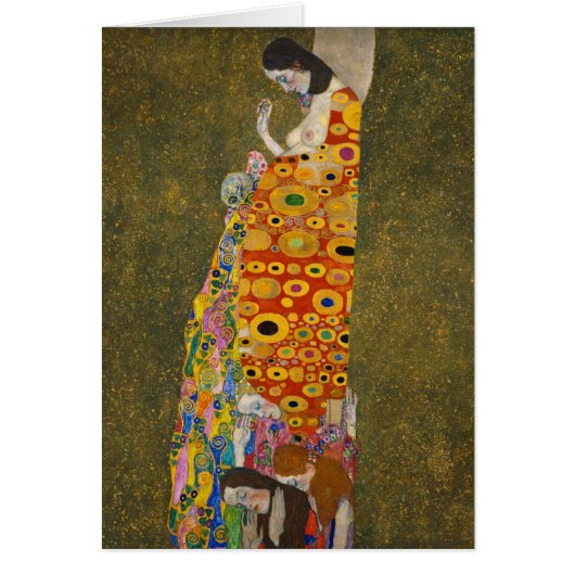 Hope II van Gustav Klimt,  Art Nouveau (Voorkant)