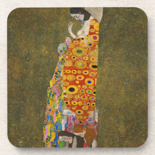 Hope II van Gustav Klimt,  Art Nouveau Bier Onderzetter