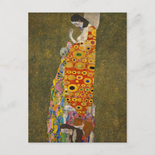 Hope II van Gustav Klimt,  Art Nouveau Briefkaart