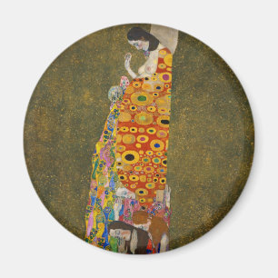 Hope II van Gustav Klimt,  Art Nouveau Magneet