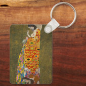 Hope II van Gustav Klimt,  Art Nouveau Sleutelhanger (Achterkant)