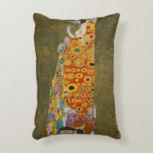 Hope II van Gustav Klimt, Oude Art Nouveau Accent Kussen