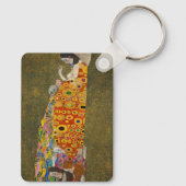 Hope II van Gustav Klimt, Oude Art Nouveau Sleutelhanger (Achterkant)