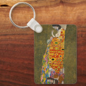 Hope II van Gustav Klimt, Oude Art Nouveau Sleutelhanger (Voorkant)