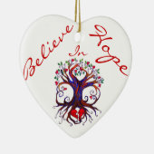 Hope in Hope Heart Ornament (Rechts)