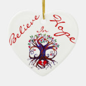 Hope in Hope Heart Ornament (Voorkant)