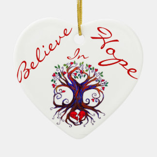 Hope in Hope Heart Ornament