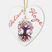 Hope in Hope Heart Ornament (Links)