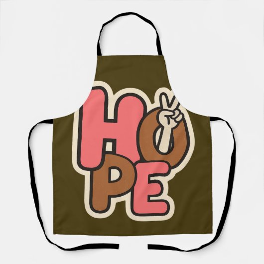 "Hope in Style – Peaceful Vibes Sticker" Schort (Voorkant)