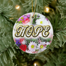 HOPE-inspiratie in een Bouquet Keramisch Ornament