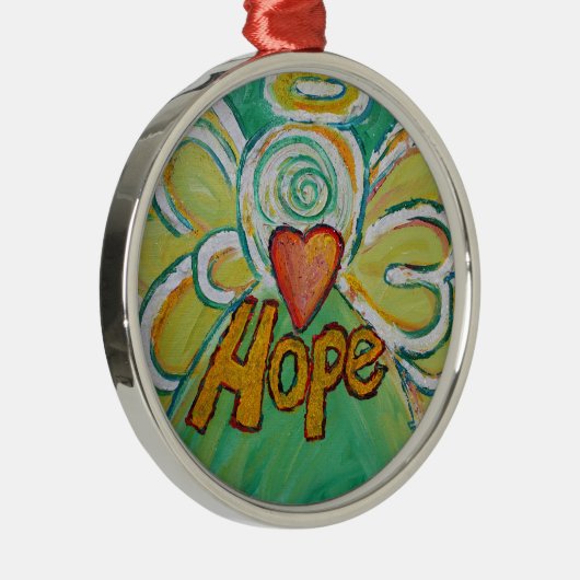 Hope Inspirerend Angel Word Ornament (Rechts)