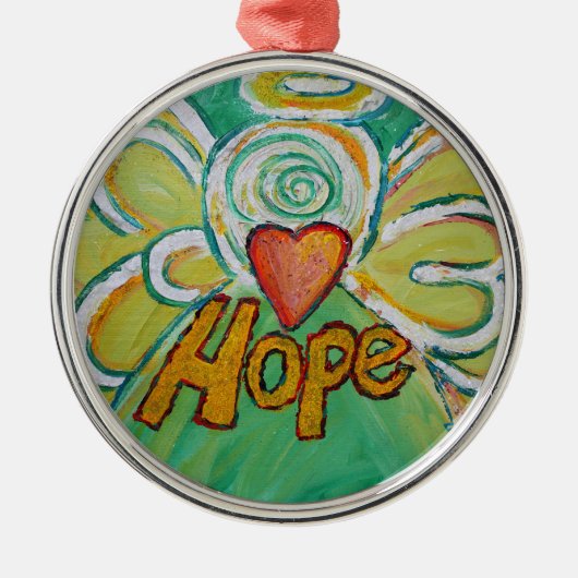 Hope Inspirerend Angel Word Ornament (Voorkant)