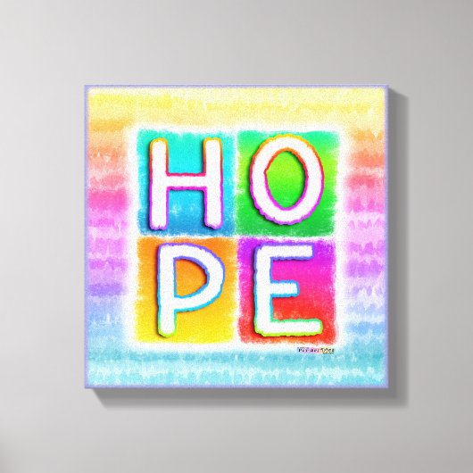 HOPE INSPIREREND Galerij Verpakt Canvas Afdruk (Voorkant)