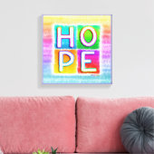HOPE INSPIREREND Galerij Verpakt Canvas Afdruk (Insitu (Woonkamer))
