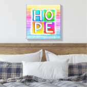 HOPE INSPIREREND Galerij Verpakt Canvas Afdruk (Insitu (Slaapkamer))