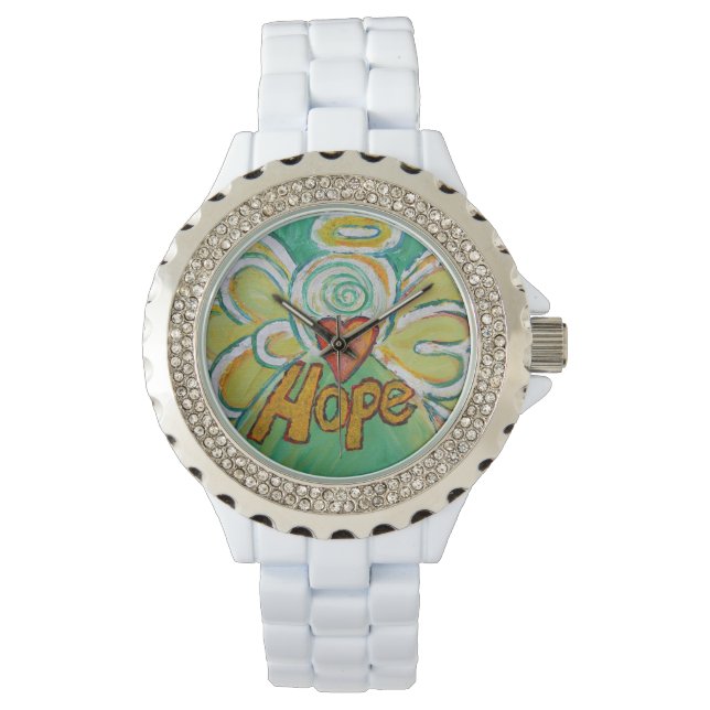 Hope Inspirerend Guardian Angel Wrist Watch Horloge (Voorkant)