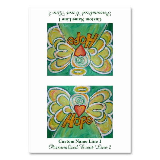 Hope Inspirerend Word Angel Table Tent Kaart (Voorkant)