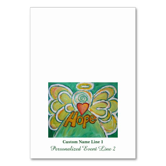 Hope Inspirerend Word Angel Table Tent Kaarten (Voorkant)