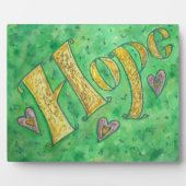 Hope Inspirerend Word Painting Poem Plaque Fotoplaat (Voorkant)