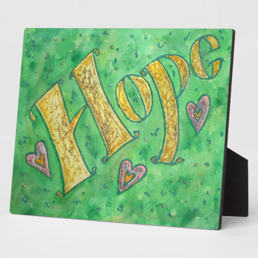 Hope Inspirerend Word Painting Poem Plaque Fotoplaat (Zijkant)