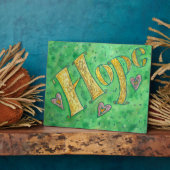 Hope Inspirerend Word Painting Poem Plaque Fotoplaat (Zijkant)