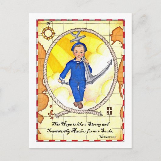 Hope is een Anchor Inspirerend Briefkaart (Voorkant)