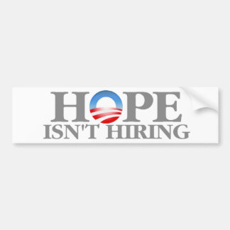 Hope is geen huur bumpersticker