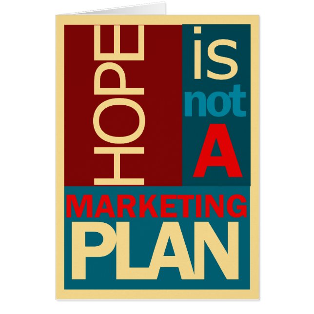 Hope is geen marketingplan (Voorkant)
