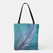 Hope is het ding met Feathers Canvas tas (Achterkant)