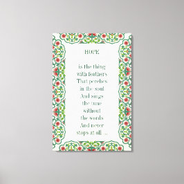 HOPE is het ding met veren die passen Canvas Afdruk