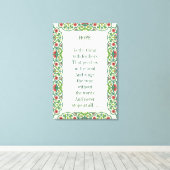 HOPE is het ding met veren die passen Canvas Afdruk (Insitu (Houten vloer))