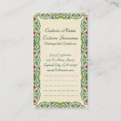 HOPE is het ding met veren die passen Visitekaartje (Achterkant)