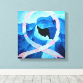 Hope is hier in 2012 canvas afdruk (Insitu (Houten vloer))