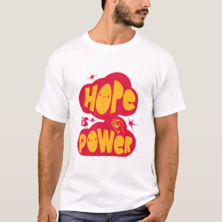 Hope Is Power Inspirerende Retro T-Shirt