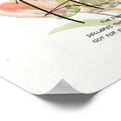 Hope-Jeremiah 29:11 oranje floral Poster (Hoek)