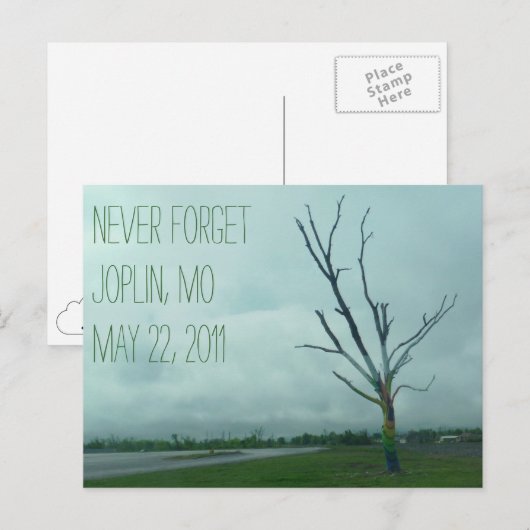 HOPE (Joplin 2011) Briefkaart (Voorkant / Achterkant)