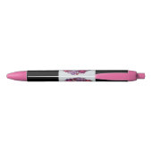 Hope Joy Breast Cancer Pink Ribbon Flowers Pen (Achterkant)