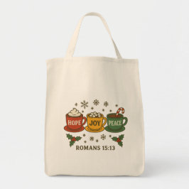 Hope joy Peace and Cocoa Tote Bag
