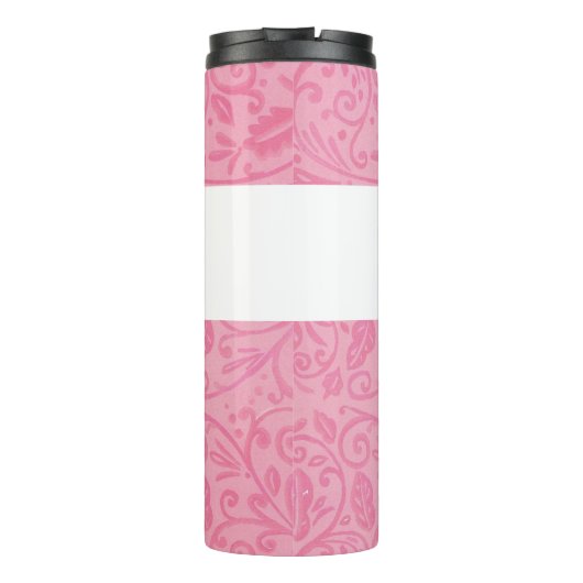 Hope Kat roze lint gepersonaliseerd Thermosbeker (Achterkant)