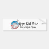 Hope Knit Vote, bumper sticker (Voorkant)