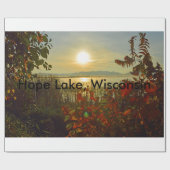 Hope Lake Wisconsin wrapping paper Cadeaupapier (Vlak)