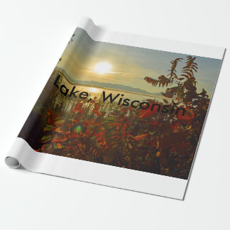 Hope Lake Wisconsin wrapping paper Cadeaupapier
