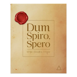 Hope Latin Quote Perfect Poster