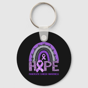Hope Leopard Rainbow Pancreatic Cancer Awareness S Sleutelhanger