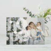 HOPE Lettering Overlay 'Foto Kerstvakantie Feestdagenkaart (Staand voorkant)