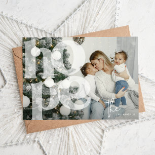 HOPE Lettering Overlay 'Foto Kerstvakantie Feestdagenkaart