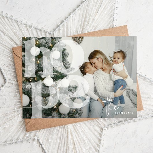 HOPE Lettering Overlay 'Foto Kerstvakantie Feestdagenkaart