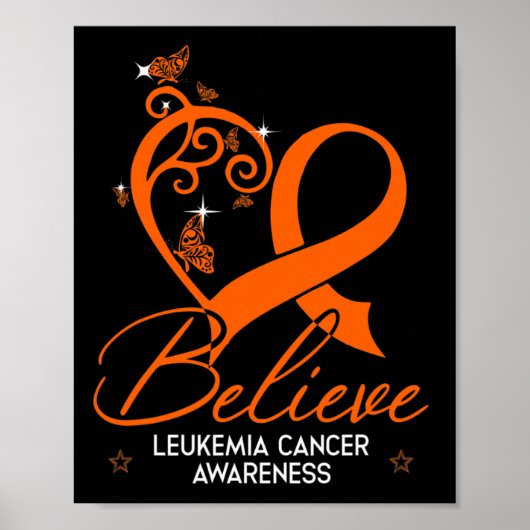 Hope Leukemie Awareness Gift Poster (Voorkant)