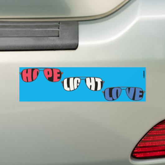 Hope Light Love Biden Bumpersticker (Op auto)