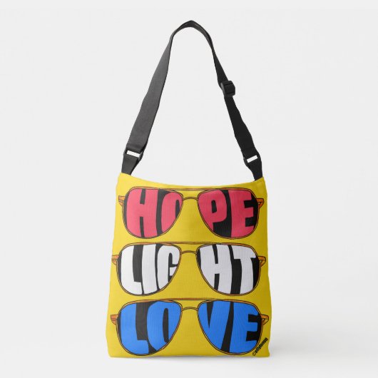 Hope Light Love Biden Crossbody Bag Crossbody Tas (Voorkant)